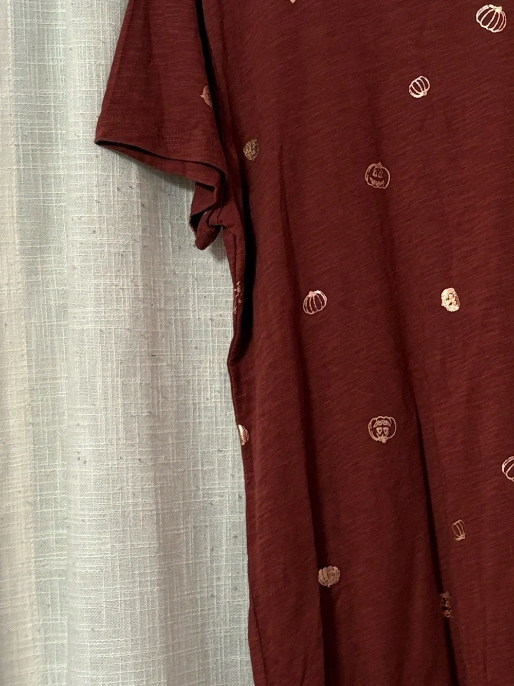 Maurices Comfort Metallic All Over Mini Pumpkin Tee